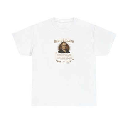 David Ricardo on Banks and 'Economic Rent', Philosophy Tribute T-Shirt