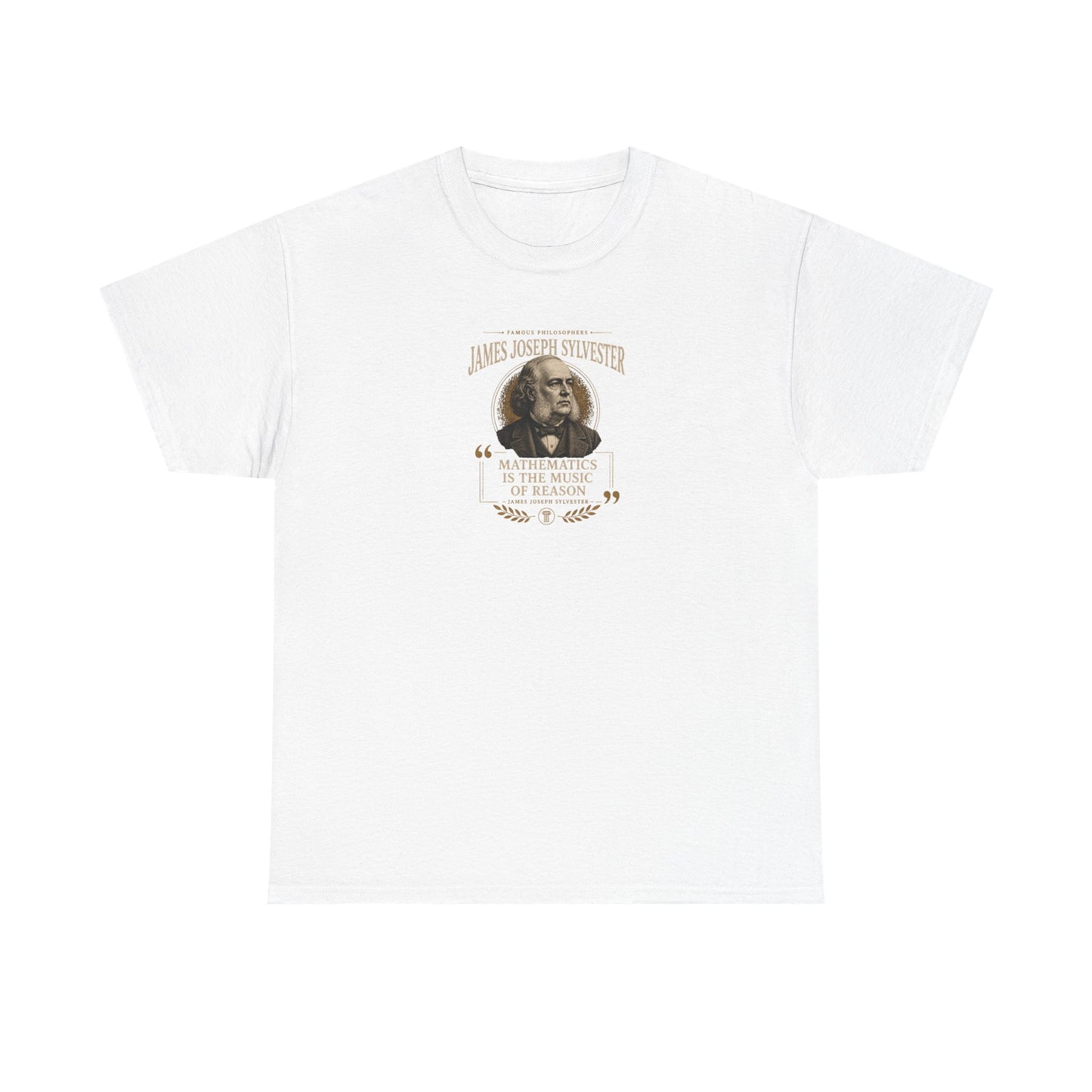 James Joseph Sylvester on Mathematics and Divine Order, Philosophy Tribute T-Shirt