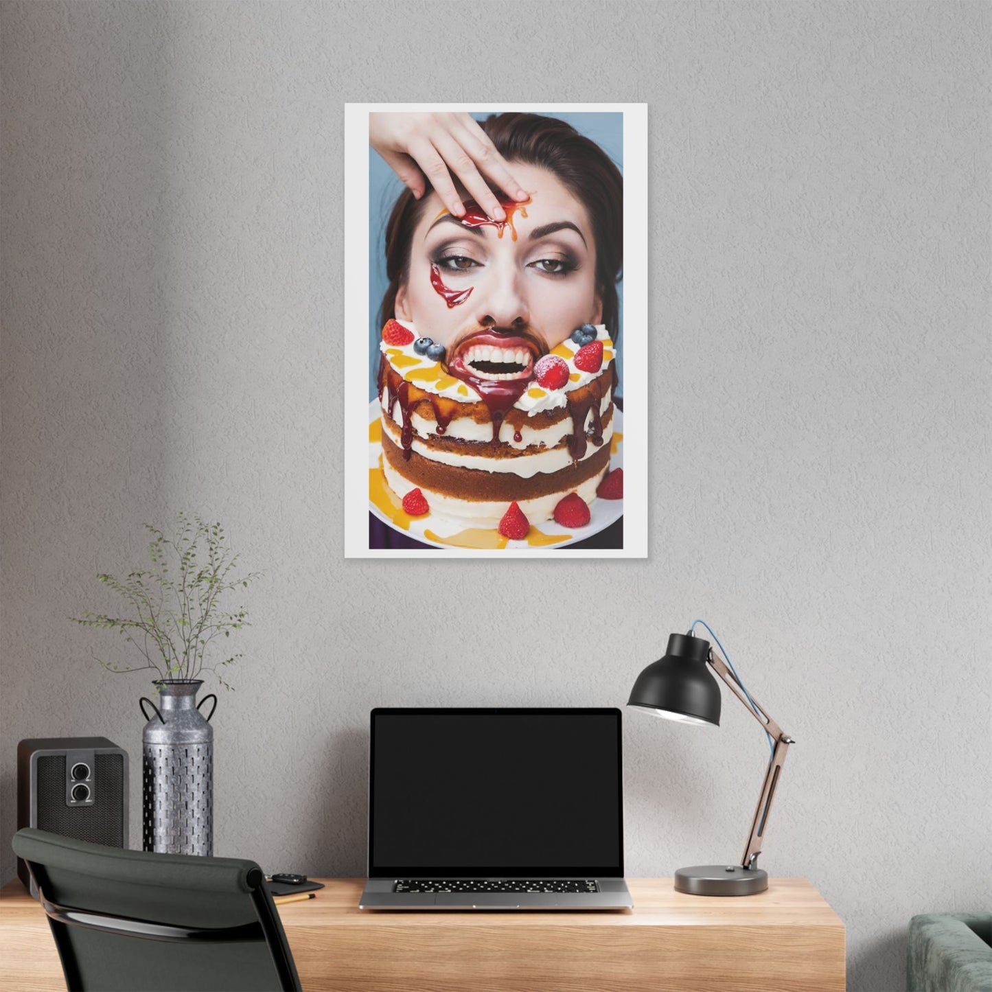 Unenthusiastic Birthdays 'Designed by AI' Canvas Art Print
