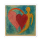 Love and Life in the Art Style of Helen Frankenthaller 'Designed by AI' Canvas Art Print
