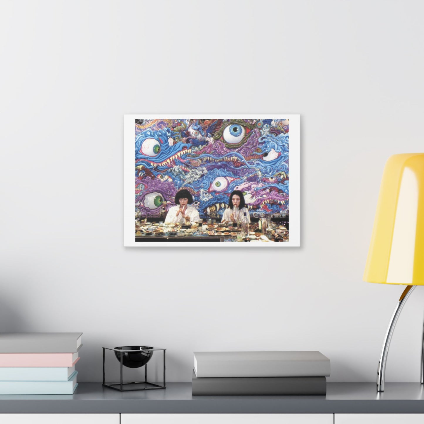 Psychedelic Japan Abstract Art 'Designed by 'AI Canvas Art Print