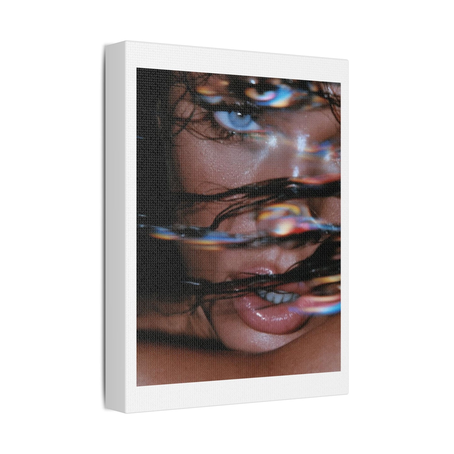 Glitch in the Matrix, Fashion Art Print on Canvas, Stretched