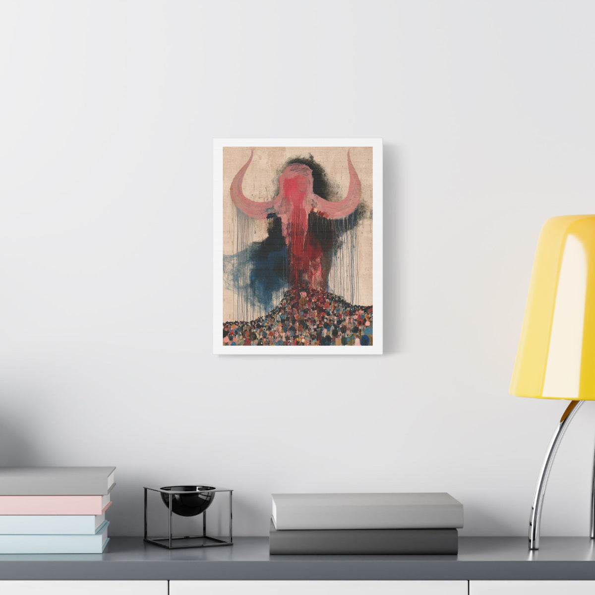 Corrida de Toros, Neo-Surrealism, Art Print on Satin Canvas, Stretched