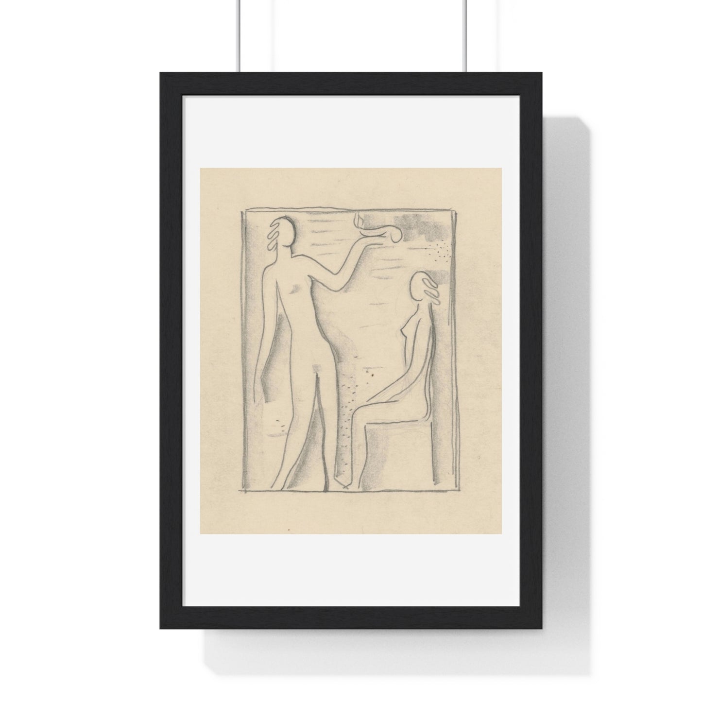 Study for the Painting with Prometheus (1930) by Mikuláš Galanda, from the Original, Framed Art Print