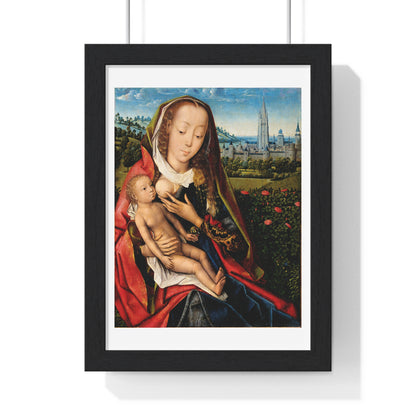 Virgin and Child in a Landscape (1480–90) by Master of the Legend of Saint Lucy, from the Original, Framed Art Print