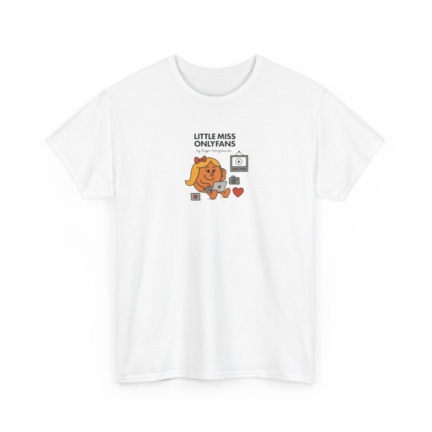Little Miss OnlyFans, Funny Mr Men Cartoon Art T-Shirt