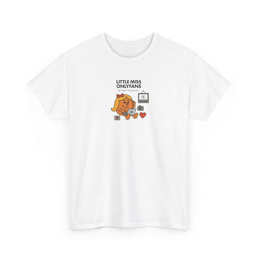 Little Miss OnlyFans, Funny Mr Men Cartoon Art T-Shirt