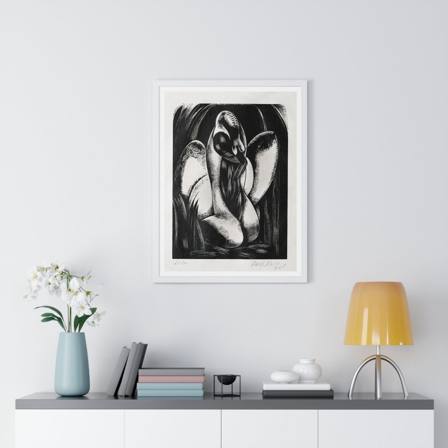 Leda (1925) by Paul Nash, from the Original, Framed Art Print