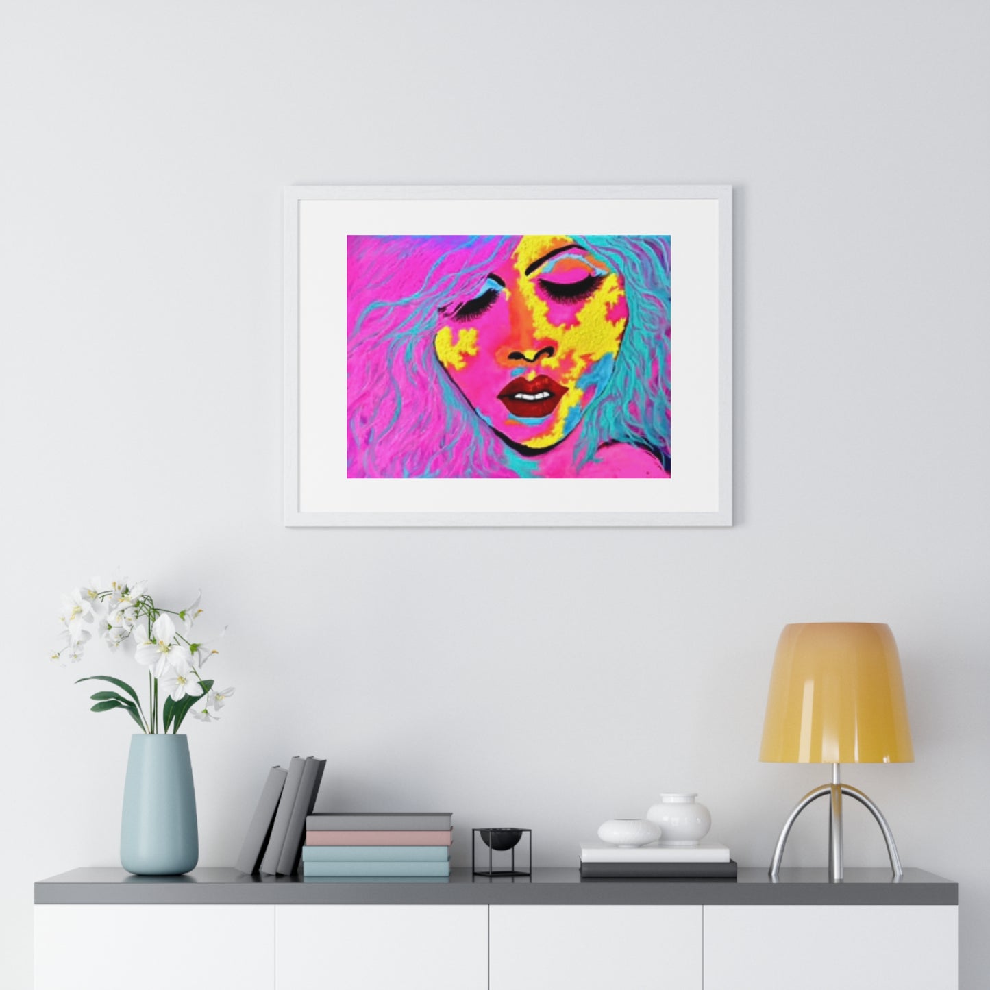 Ecstasy, Psychedelic Art 'Designed by AI' Framed Print