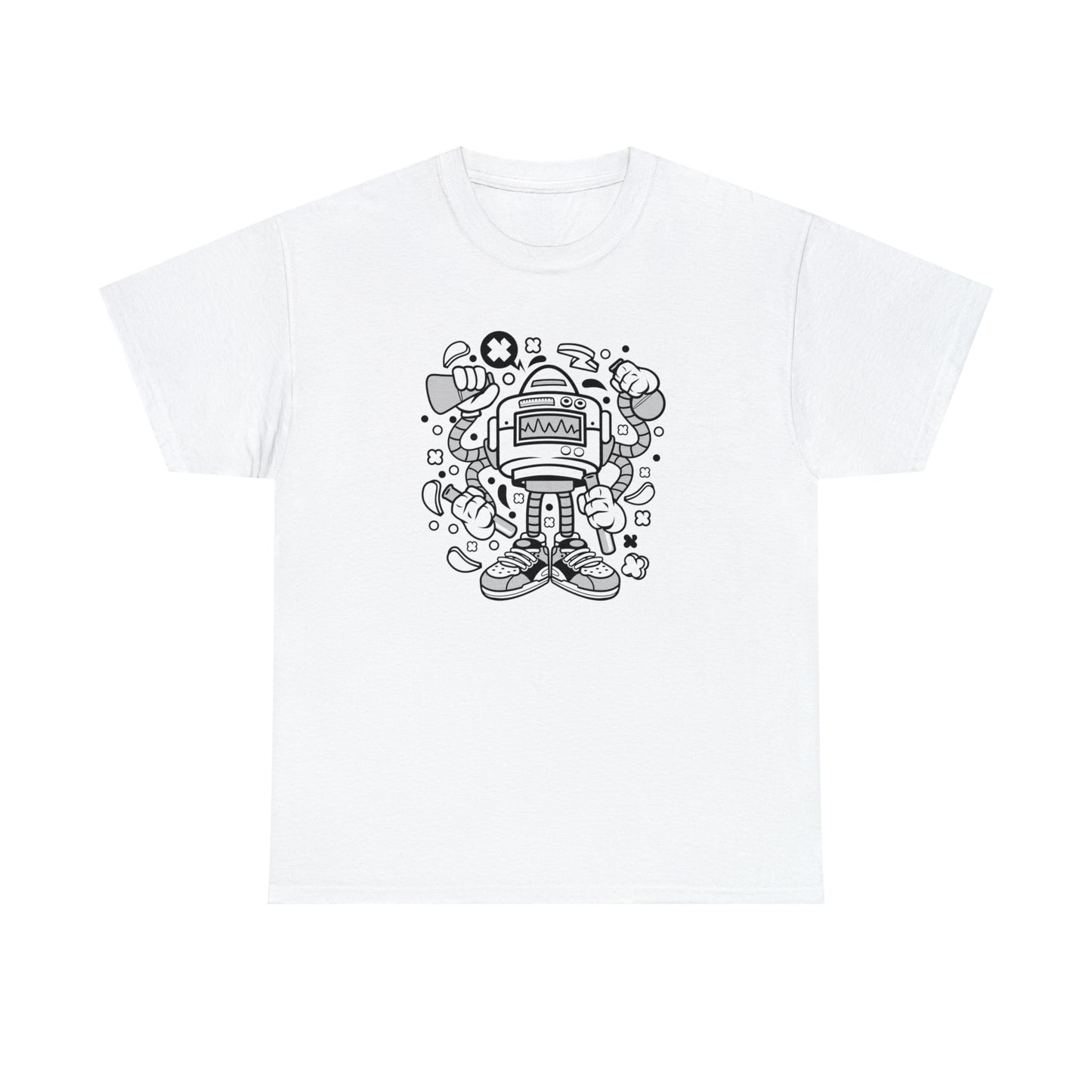 Lab Robot Monster Cartoon T-Shirt