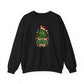 Funny Adult Christmas Jumpers: 'Resting Grinch Face' Christmas Crewneck