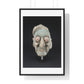 Head from a Figure, Mayan Sculpture (600–909) from the Original, Framed Print