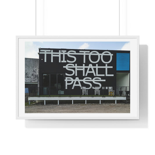 Mural Art 'This Too Shall Pass' in the Wynwood Neighbourhood of Miami, Florida, Framed Print