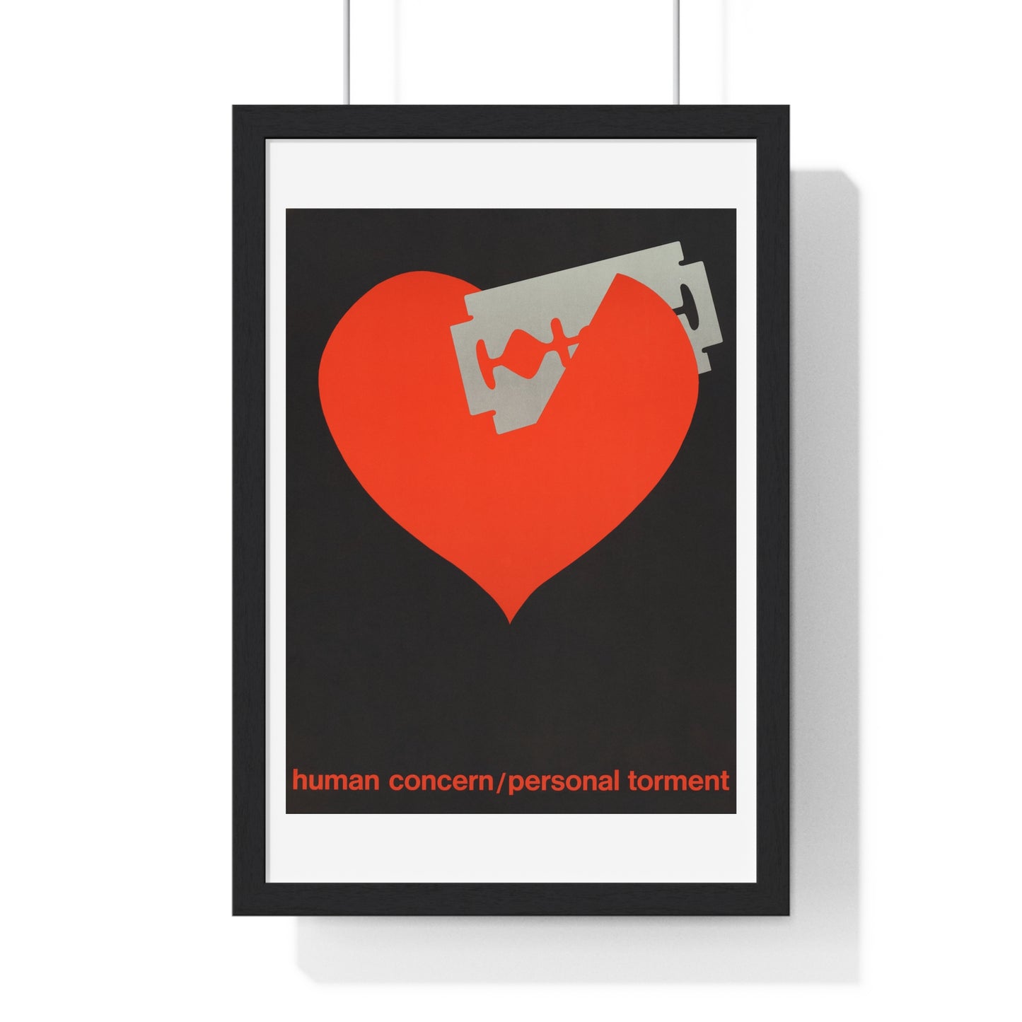 Human Concern, Personal Torment, Poster Art, from the Original, Framed Art Print