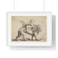 Cupid on a Lion (1652) by Giulio Romano, from the Original, Framed Art Print