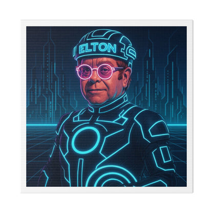 Elton Tron Absurdist Art 'Designed by AI' Canvas Art Print