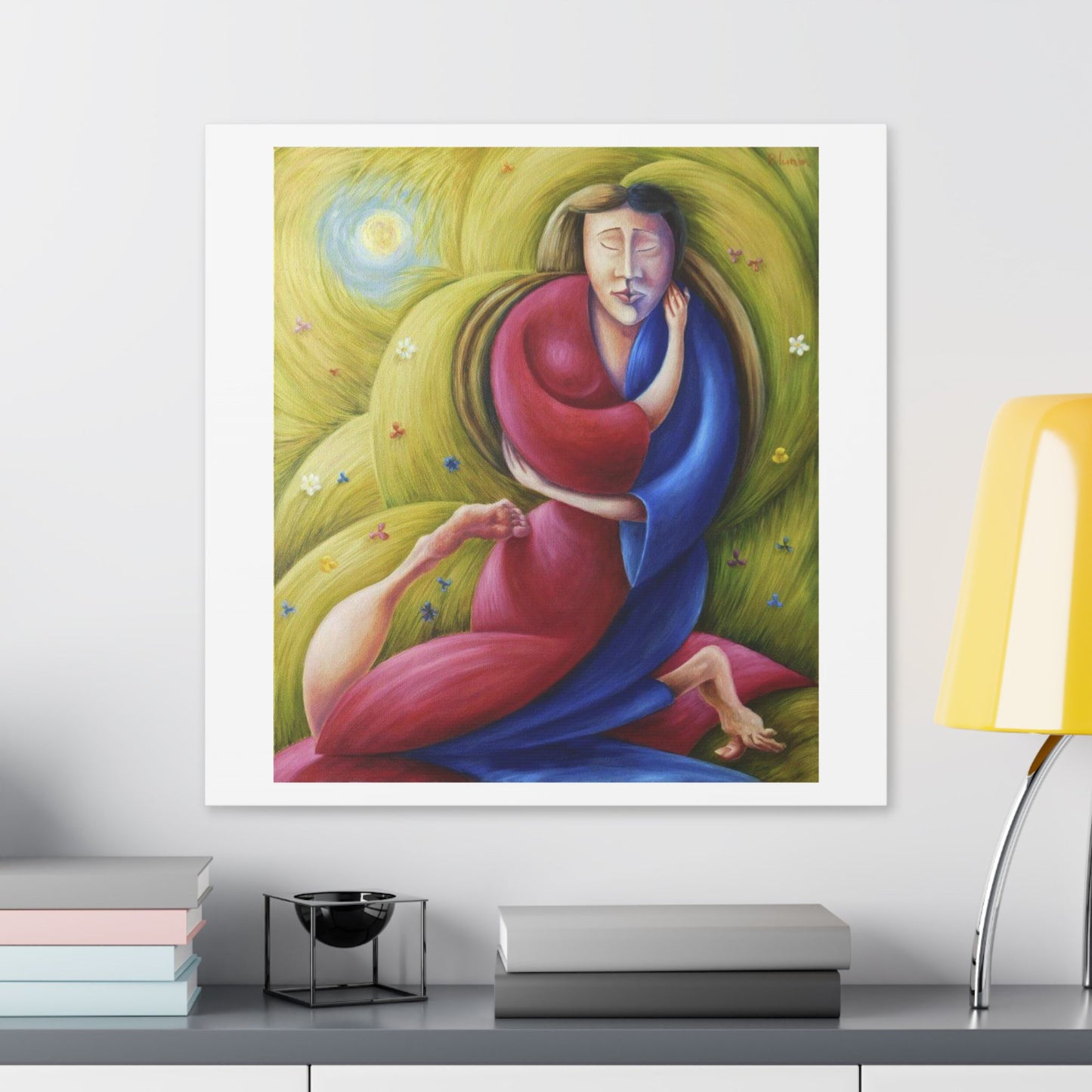 The Eternal Embrace 'Designed by AI' Canvas Art Print