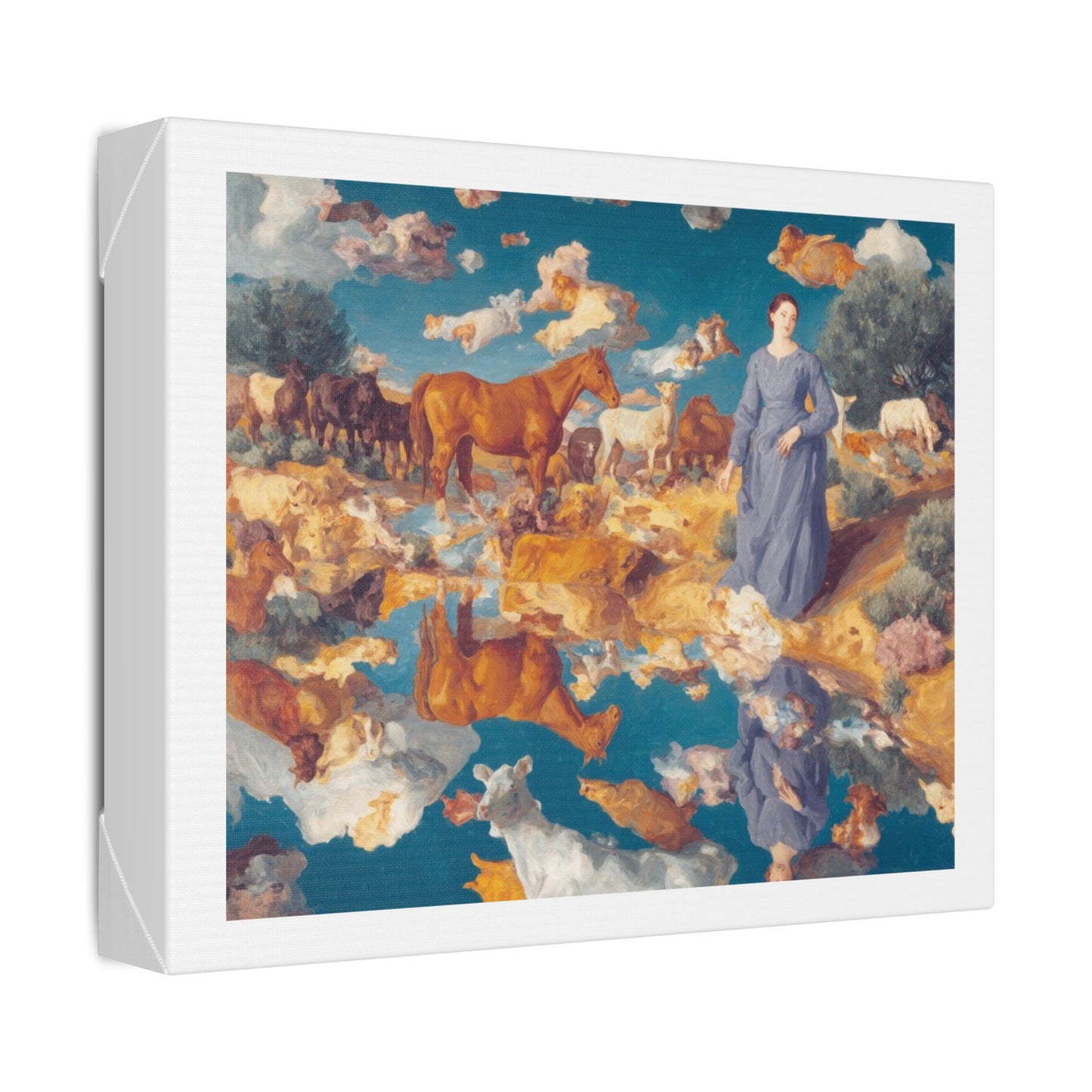 How the West Was Won VII 'Designed by AI' Canvas Art Print