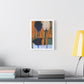Blue, Neo-Surrealism, Art Print on Satin Canvas, Stretched