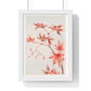 Branch of Maple Tree 'Momiji' with Leaves and Seeds (1870–1880) by Megata Morikaga, from the Original, Framed Art Print