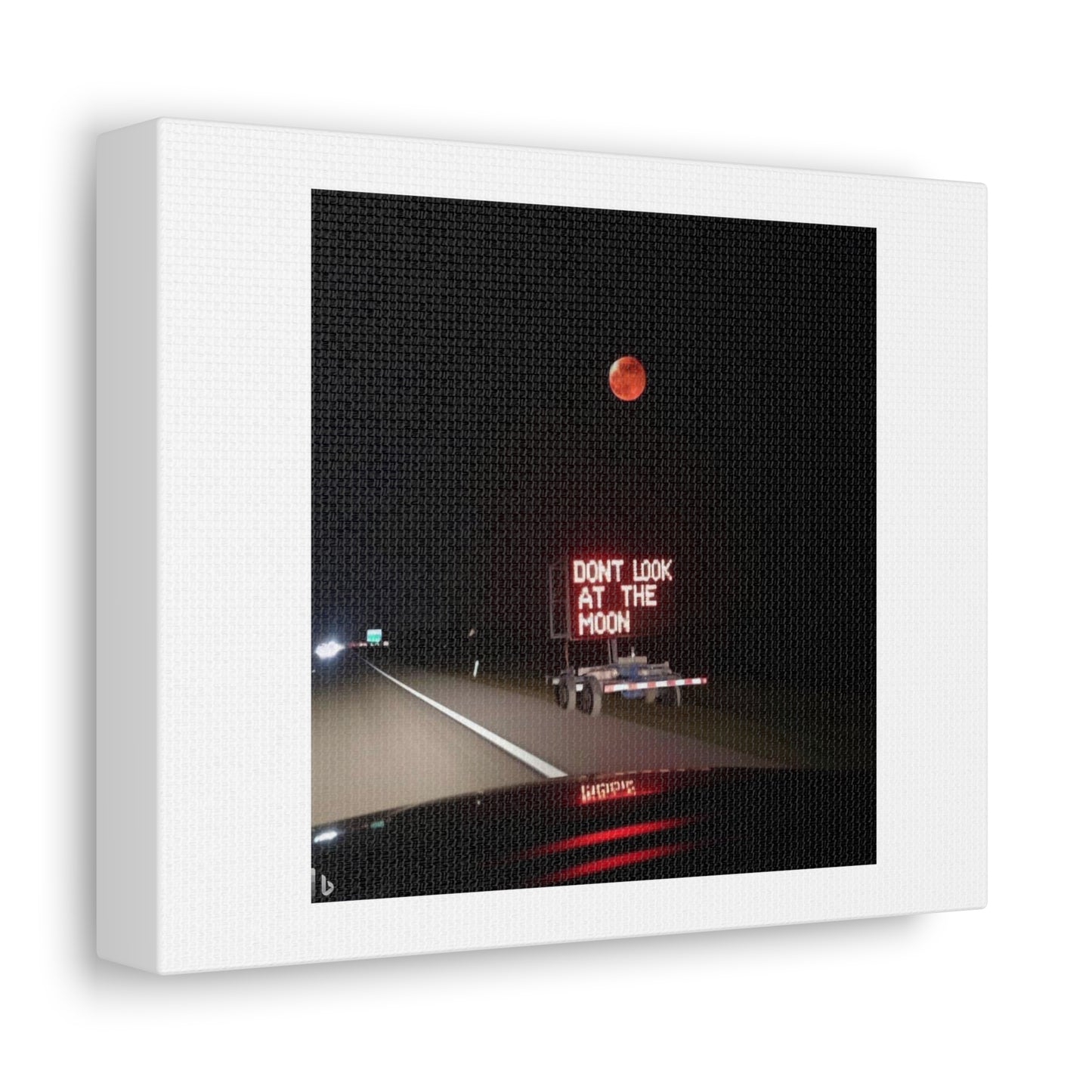 The Guy Controlling the Motorway Signals Was Having a Bad Day IV 'Designed by AI' Art Print on Canvas