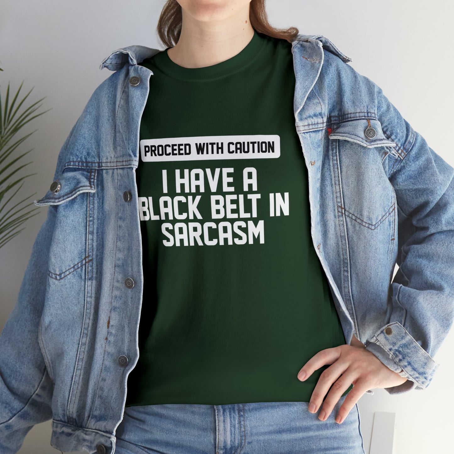 Black Belt In Sarcasm Funny T-Shirt