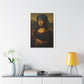 Biker Mona Lisa 'Created by AI' Canvas Art Print