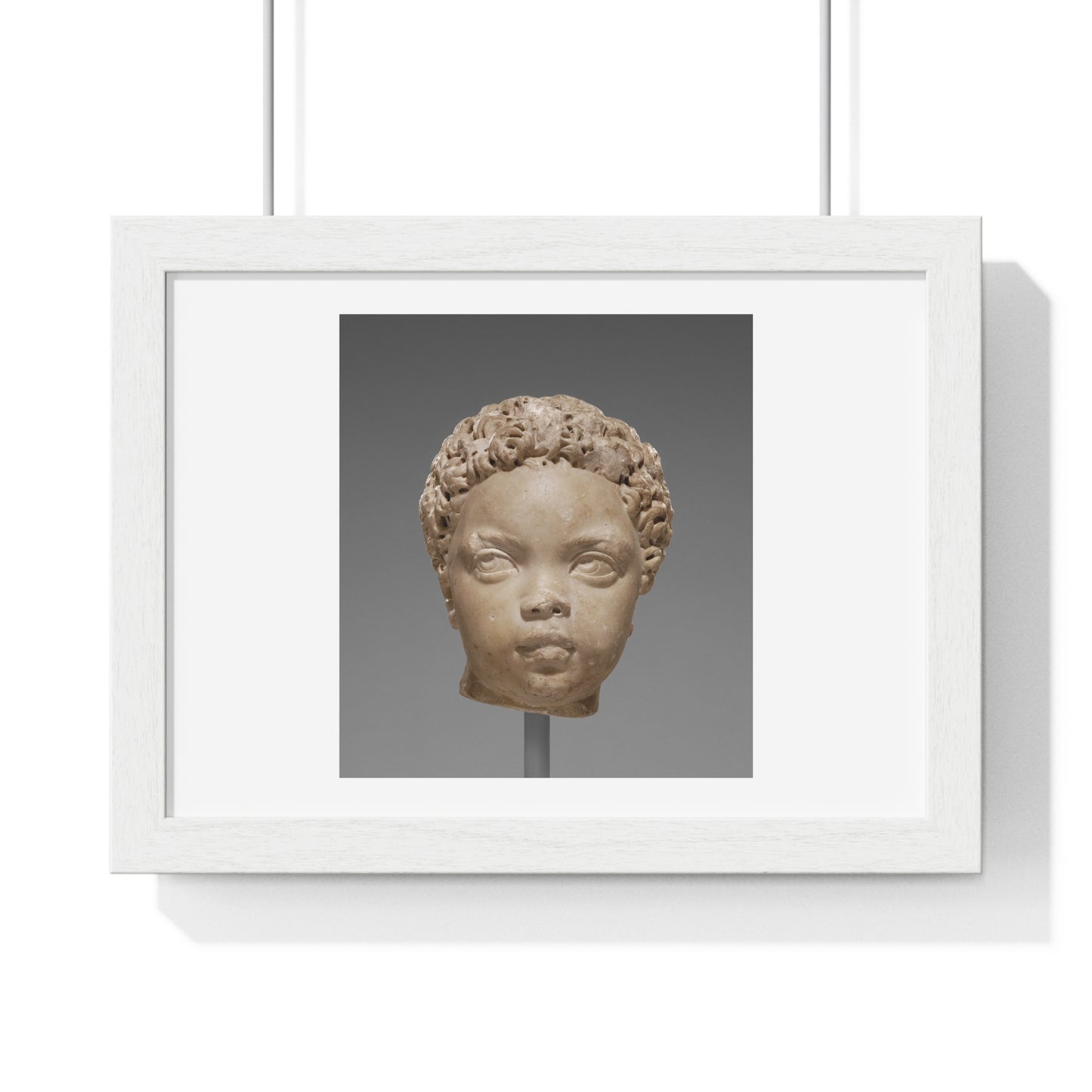Ancient Roman Portrait of a Child  (AD 150-200) Unknown Artist, Framed Print