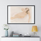 Study of a Nude (Lying on Side) by Auguste Rodin, from the Original, Framed Print