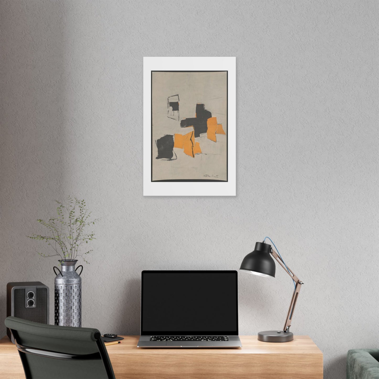 Exhibit (1958) by Esteban Vicente, from the Original, Canvas Art Print