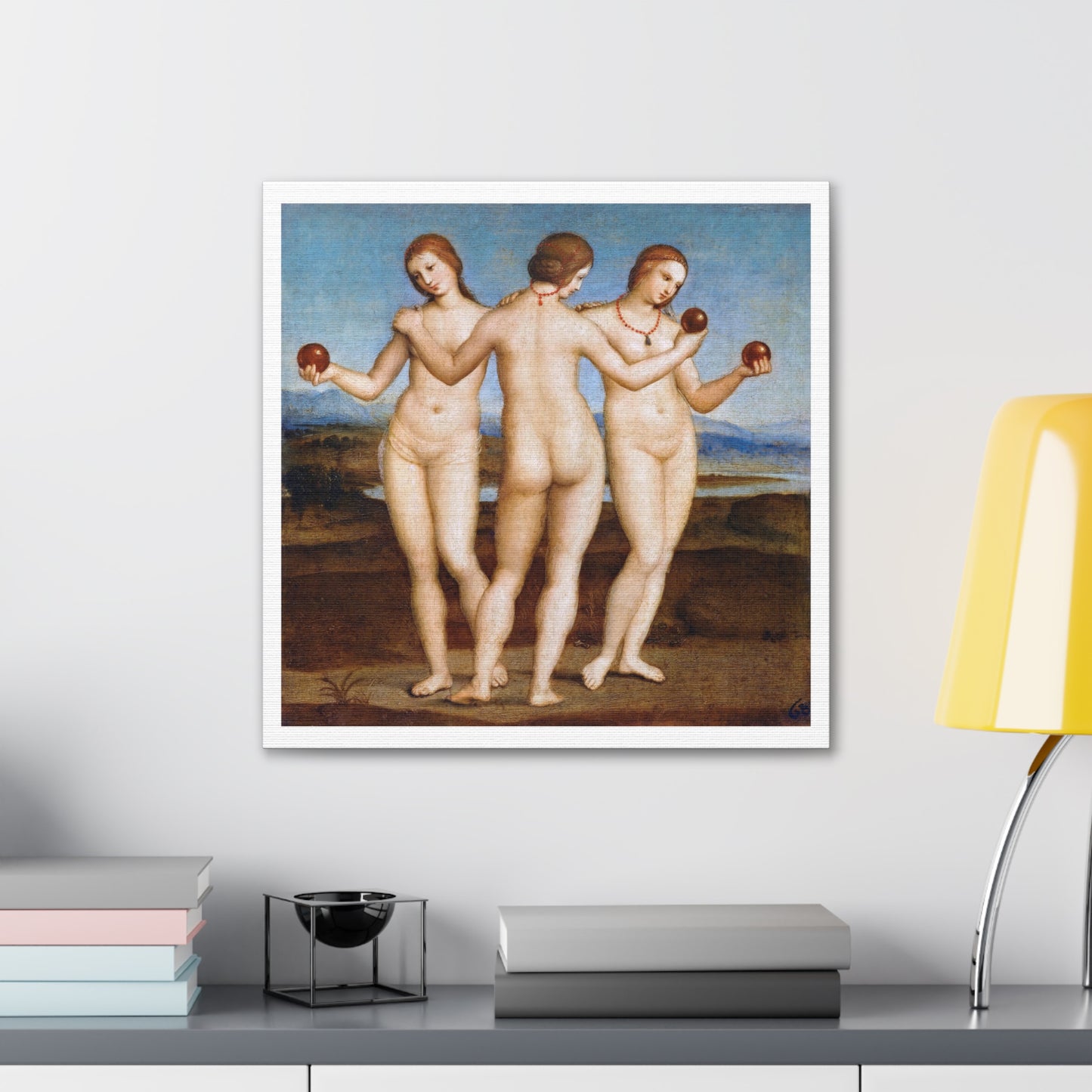 The Three Graces (1504) by Raphael, Canvas Art Print from the Original