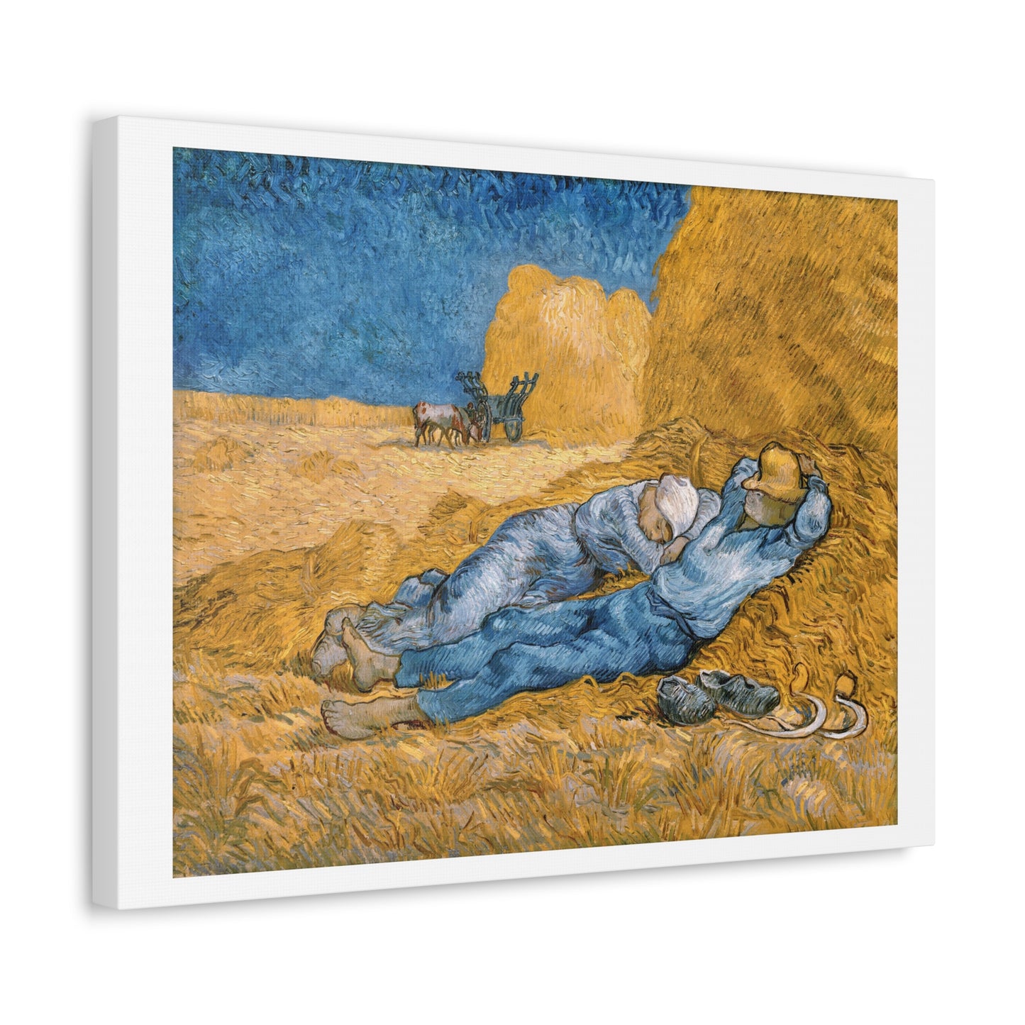 The Siesta (1890) by Vincent van Gogh, from the Original, Art Print on Canvas