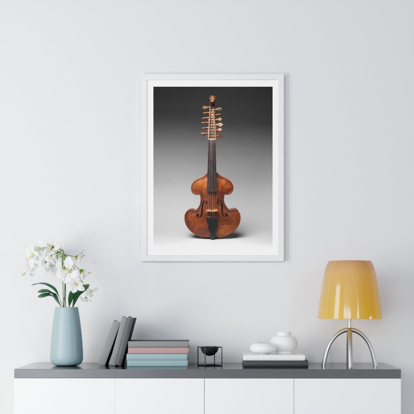 Viola d'Amore, Framed Art Print