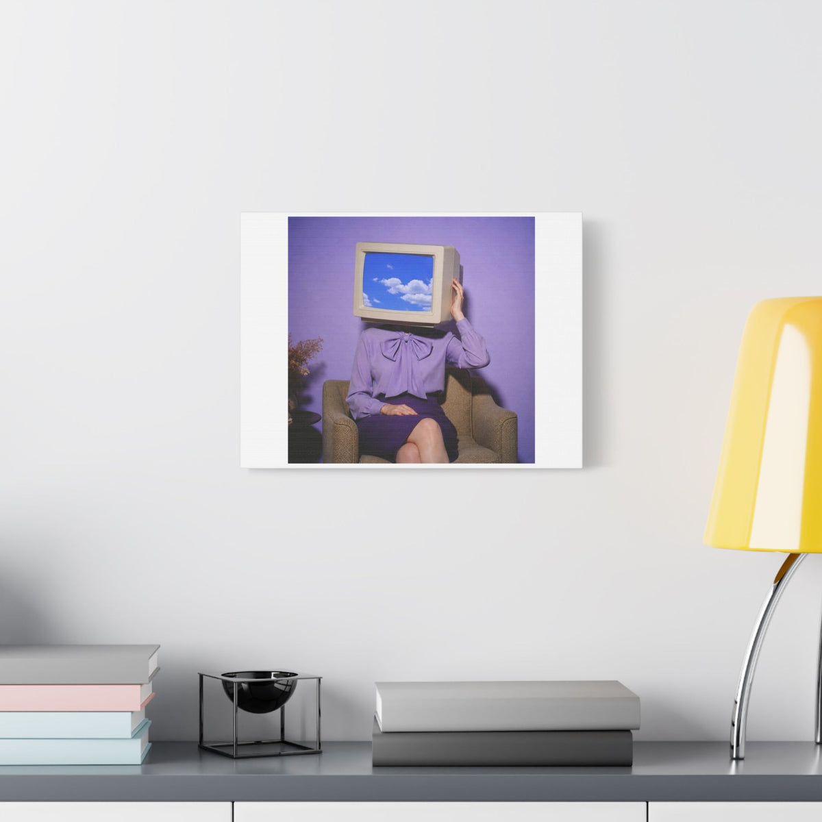 Twisted Portrait II, Abstract Art Print on Canvas