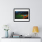Dystopian Pool Scene II Photorealistic Art Style 'Designed by AI' Framed Print