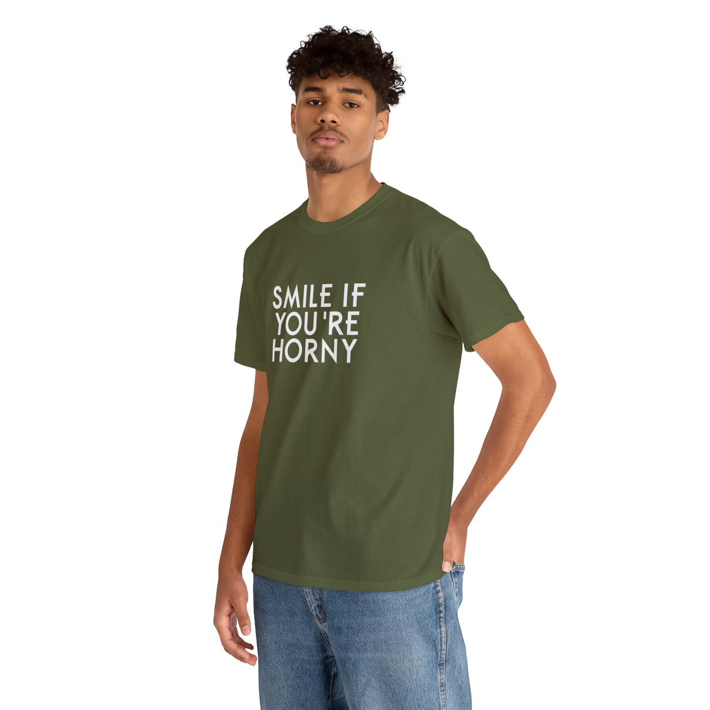 Smile If You're Horny Funny T-Shirt