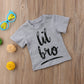 Lil Bro, Big Bro, Big Sis Children's Printed T-Shirts