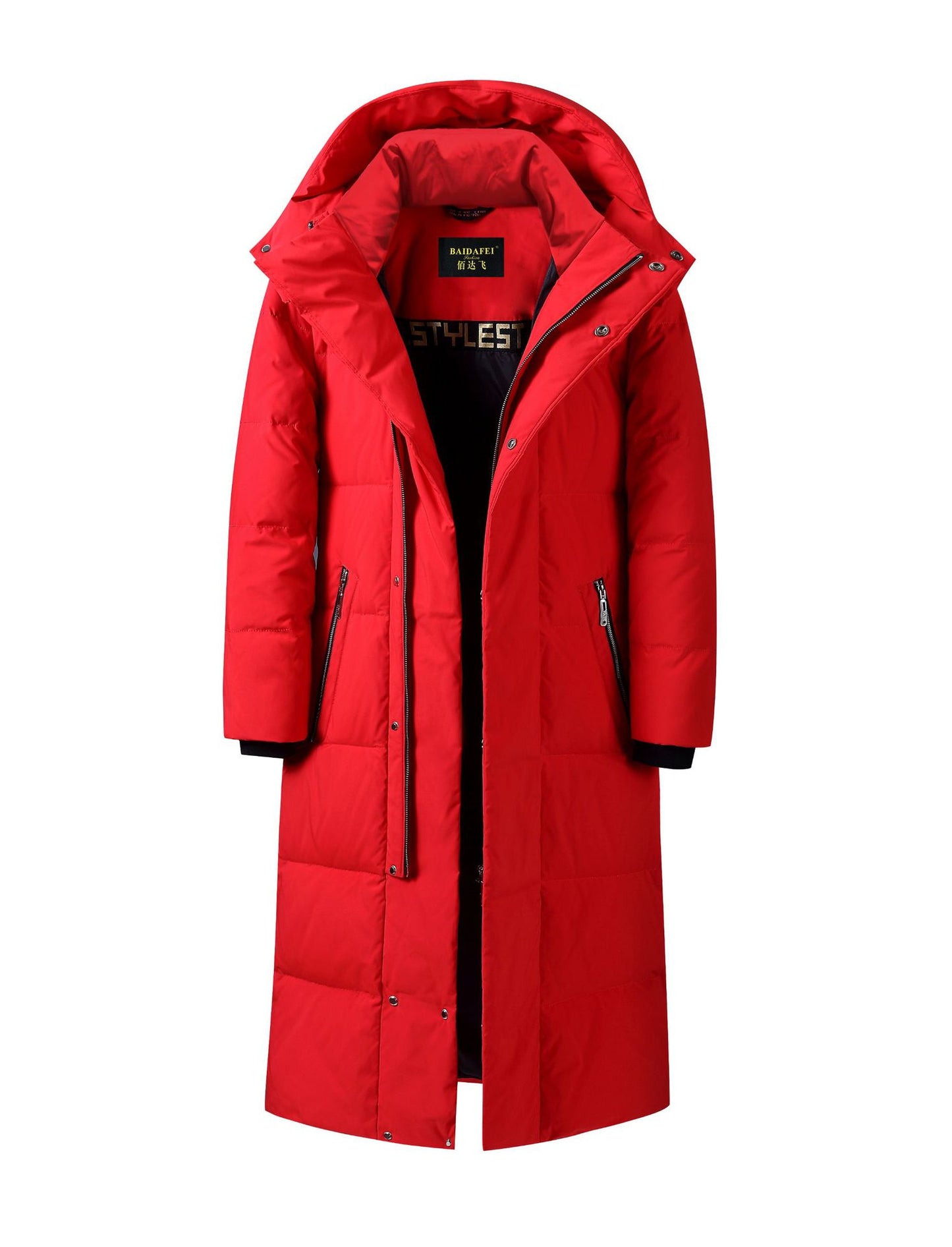 Down Jacket Men's Long Style Coat, Multi  Colours