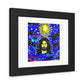 God In The Style Of The Starry Night Painting 'Designed by AI' Wooden Framed Print