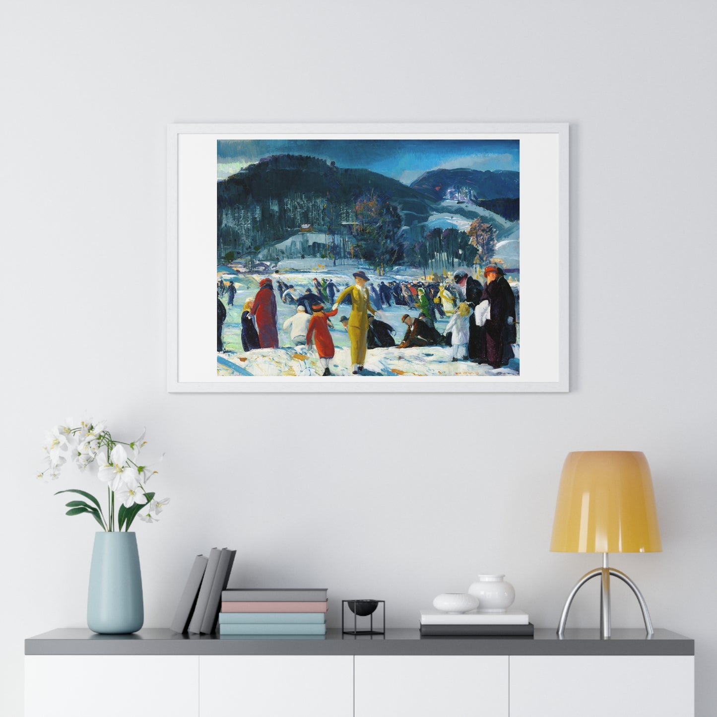 Love of Winter (1914) by George Wesley Bellows, from the Original, Framed Art Print