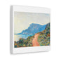 The Corniche Near Monaco (1884) by Claude Monet, Canvas Art Print from the Original