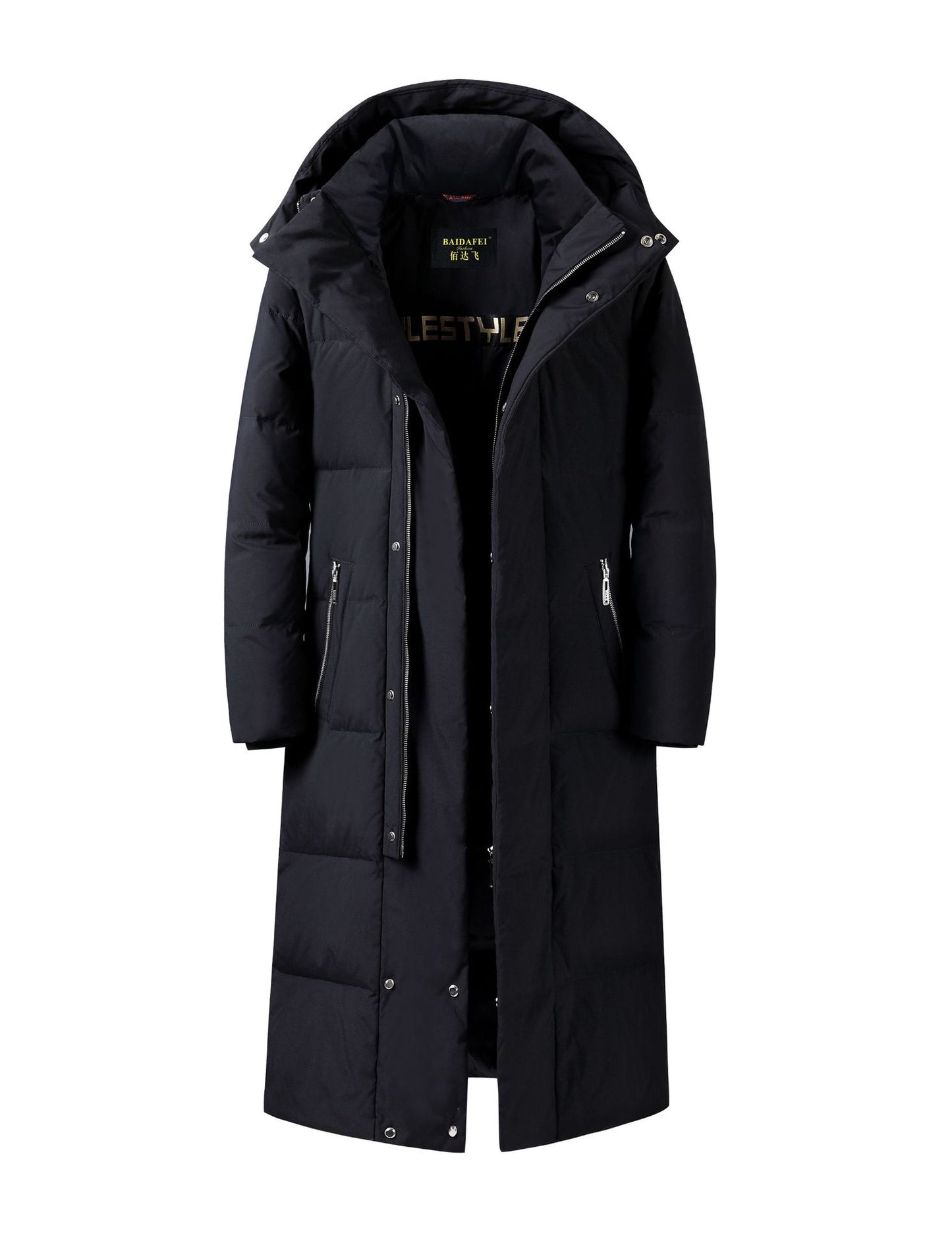 Down Jacket Men's Long Style Coat, Multi  Colours