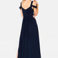 Vireous Long Elegant Greek-Style Pleated Dress, Bridesmaid Dress