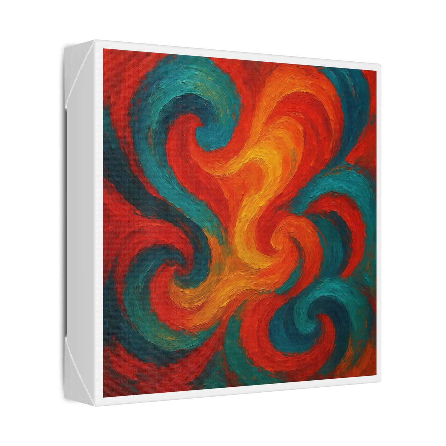 Bold Brush Strokes Representing a Swirling Jazz Performance 'Designed by AI' Canvas Art Print