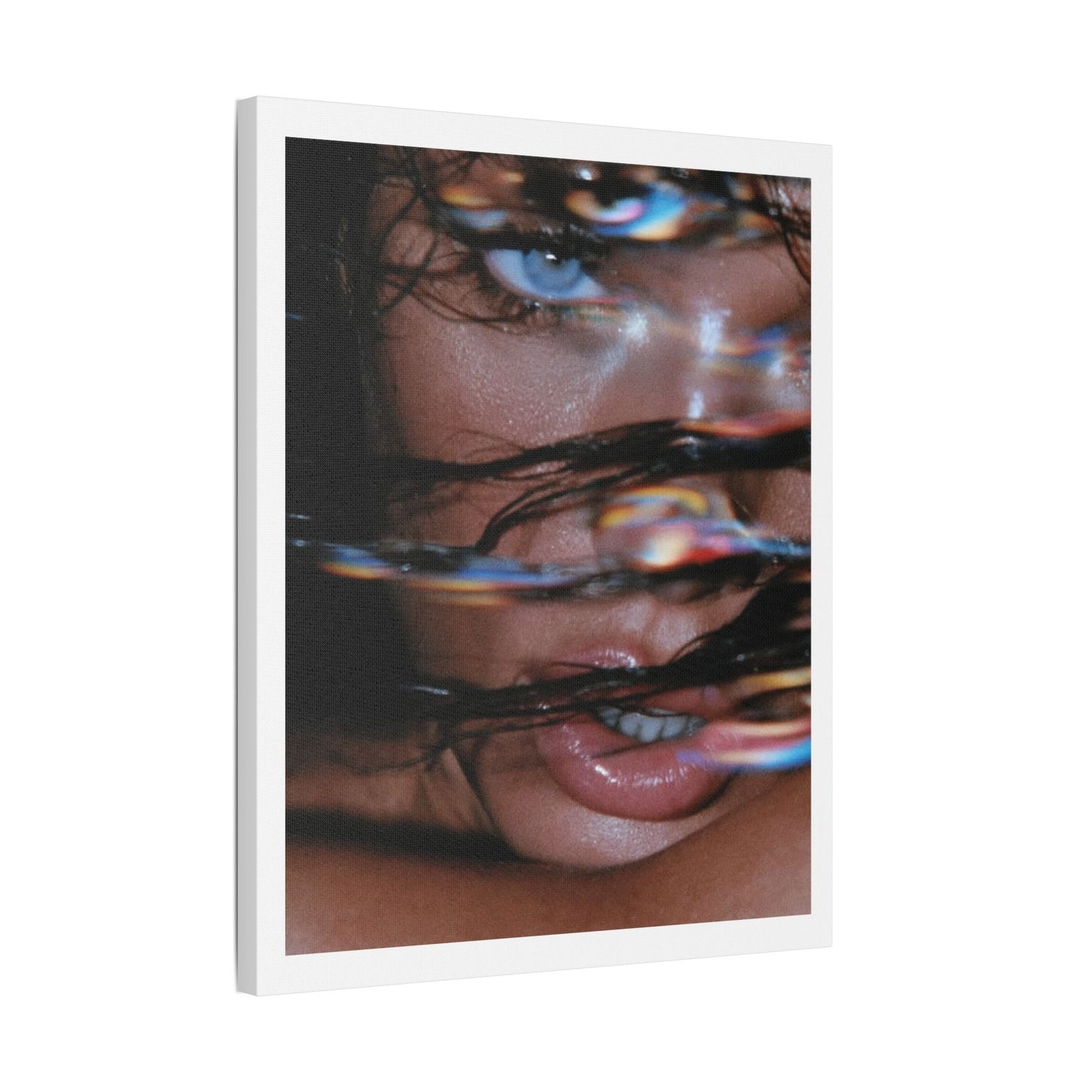 Glitch in the Matrix, Fashion Art Print on Canvas, Stretched