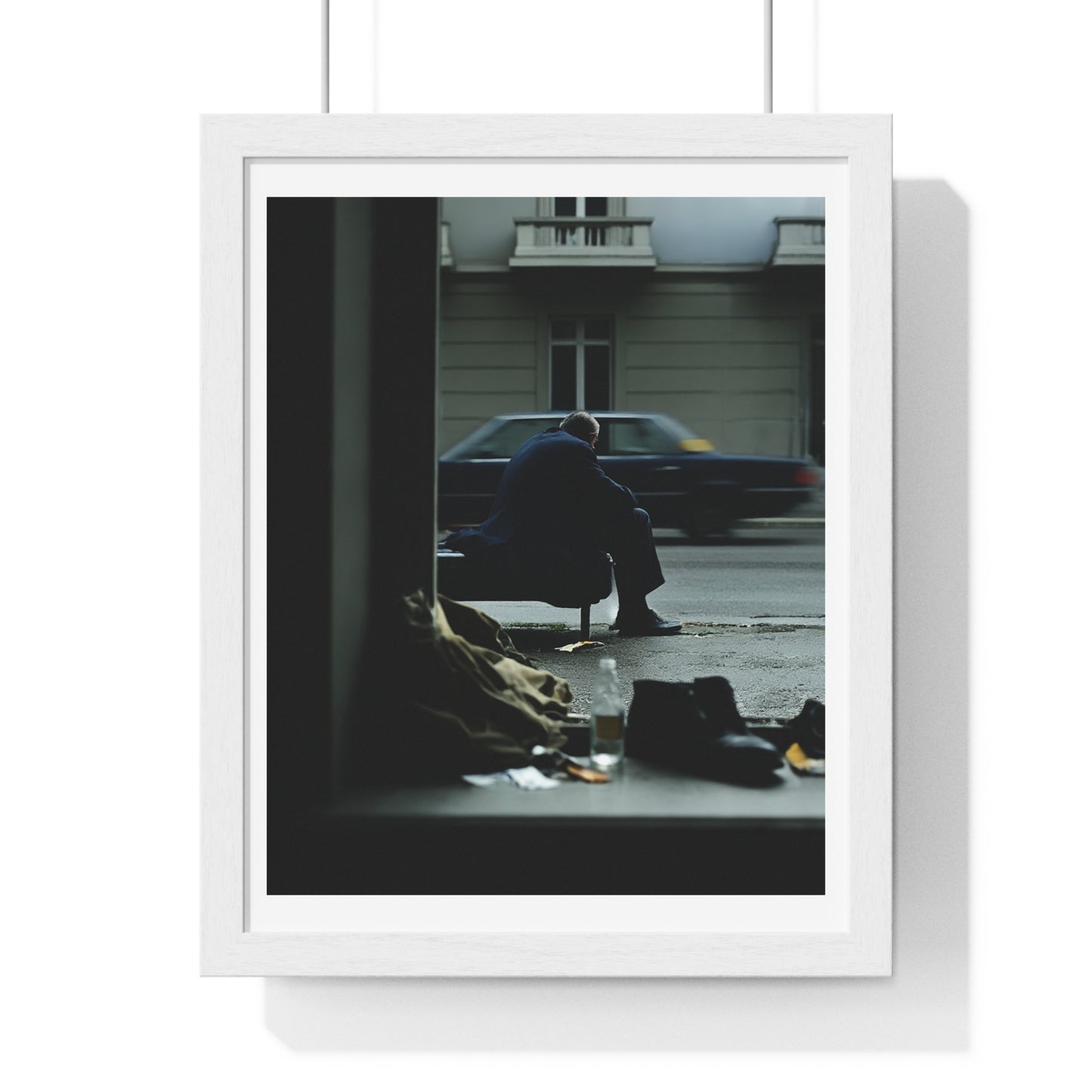 Raw Art Street Scene III 'Designed by AI' Framed Art Print