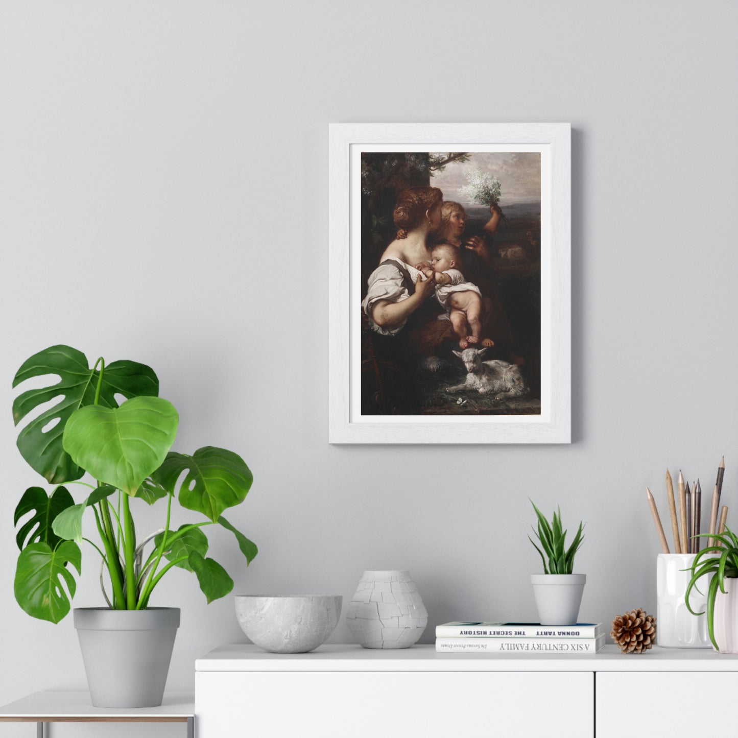 Peace (1872) by Louis Gallait, from the Original, Framed Art Print