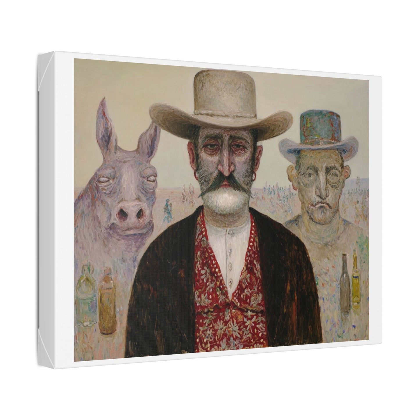How the West Was Won IV 'Designed by AI' Canvas Art Print