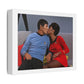 Vibe Shift Onboard the Starship Enterprise, Star Trek Absurdist Art 'Designed by AI', Art Print on Canvas
