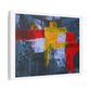 Bold Abstract Palette Knife Painting, Canvas Art Print